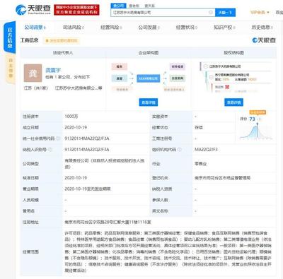 蘇寧易購跨界布局醫(yī)藥領(lǐng)域 成立江蘇蘇寧大藥房，注冊資本1000萬